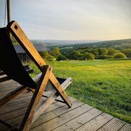Hello Monday! We think every Monday should be spent right here with a cup of ☕️Beautiful 📸 of the views at Cwmberach Uchaf Farm from @Rutgaret#featherdownfarms #glampingnotcamping #sleepunderthestars #staycation #farmstay #familytime
