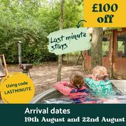 We have some last minute availability over the next couple of weeks so we've decided to give you £100 off if you book to arrive at one of our farms on the 19th or 22nd August. Be quick as its subject to availability, and tents are booking up fast 🏕Use code LASTMINUTE at check outT's&C's apply - valid on new bookings only. See website for more details#glampingnotcamping #glampinguk #farmstays #familytime