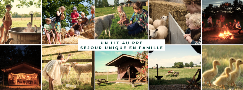 Mix de photos de famille a la ferme dans les pays de la loire