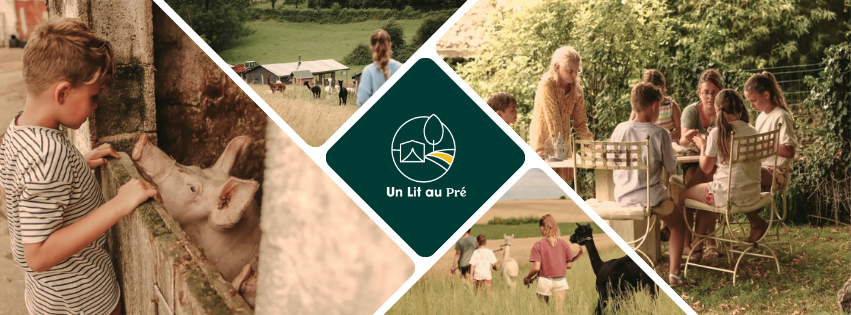 Photos de famille lors de leur séjour a la ferme dans les hauts de france