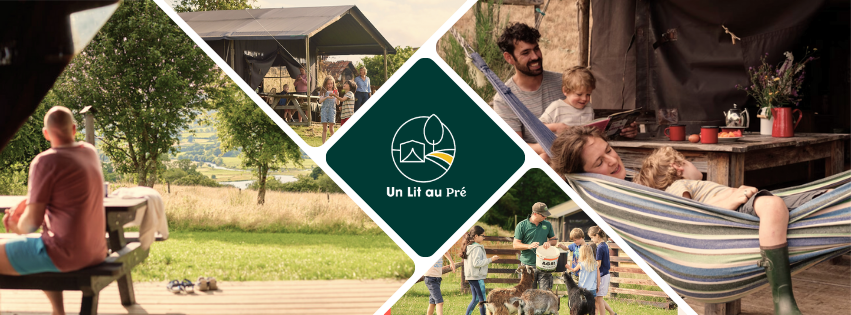 Mix d'image de famille a la ferme dans les pays de la loire