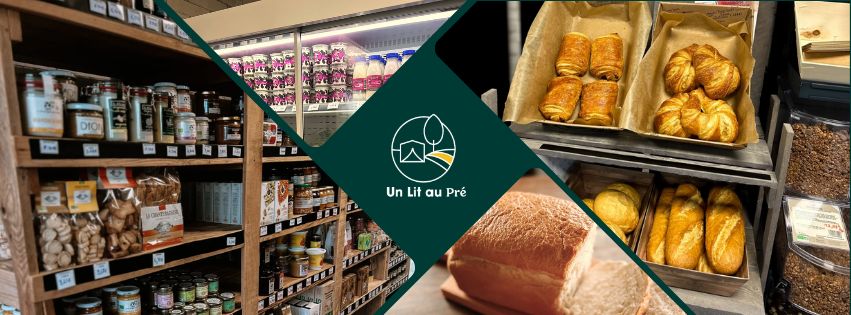 mix de photo des produits à acheter a la ferme de la Yauge